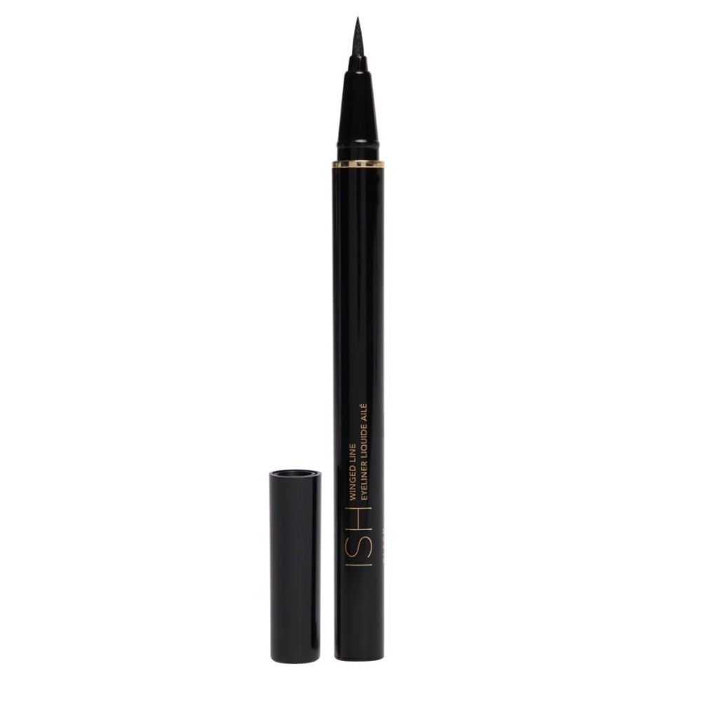 ISH Cosmetics Winged Line Liquid Eyeliner, Black, NIB